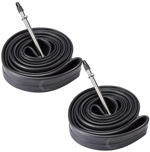Contrast 700 x 25-32c Bike Inner Tubes - Presta 60mm Long Valve (Pair)