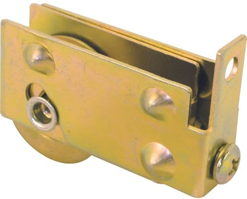 Prime-Line D 1540 Steel Ball Bearing Door Roller Assembly, 1-1/8 in. Concave Ball Bearing, Stamped Steel Housing, E-Tab, for Viking (Single Pack)