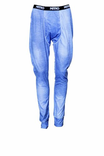 Nitro Snowboards Damen Funktions Unterwäsche Legs 1st Layer Pants 14, denim print, S, 1141-872122