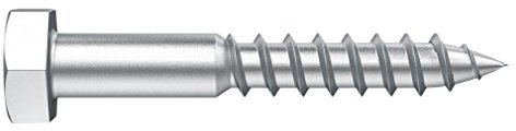 Desa 12400860 - Tornillo tirafondo DIN 571 8x60, negro