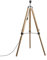 QAZQA Industrial Trípode rústico madera sin pantalla - TRIPOD/Acero Alargada Adecuado para LED Max. 1 x 40 Watt