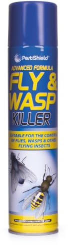 Pestshield Advanced Formula Fly & Wasp Spray (300ml) | Kills and Controls Wasps, Flies, Flying Insects | Domestic Indoor, Outdoor Use Insecticide