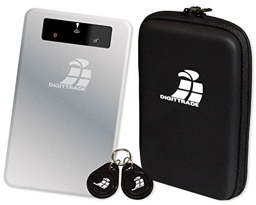 Digittrade Externe Festplatte 2TB 2 5 Zoll USB 3.0 RS256 RFID Security Mobile HDD SATA (6,4 cm, 5400rpm, 256-Bit AES Verschlüsselung, Anti-Schock) SSD