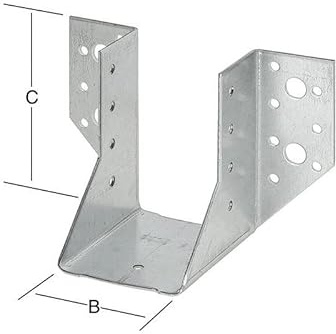 VORMANN Balkenschuhe außen 120 mm x 160 mm x 2 mm Stahl sendzimirverzinkt