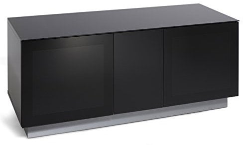 Alphason Element XL 1250 Modular glass TV Cabinet - Black
