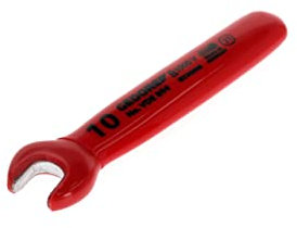 Gedore VDE89410 10 mm VDE Single Open Ended Spanner - Red