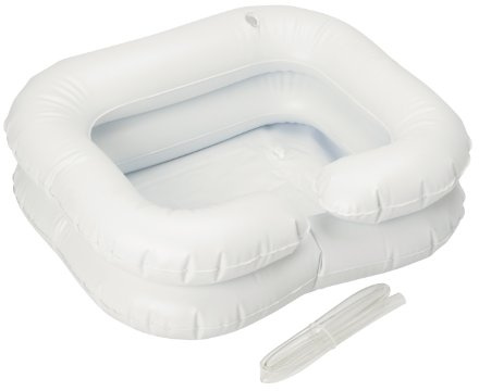 Homecraft Inflatable Shampoo Basin, Wash Hair in Bed, Long Term Bedrest, Disabled, Handicapped, Easily Clean and Conditions Hair, Easy to Inflate, Assistive Aid, (Eligible for VAT relief in the UK