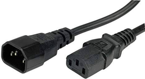 ROLINE 1m IEC320 C14 - IEC320 C13 cavo di alimentazione Nero Accoppiatore C14 Accoppiatore C13
