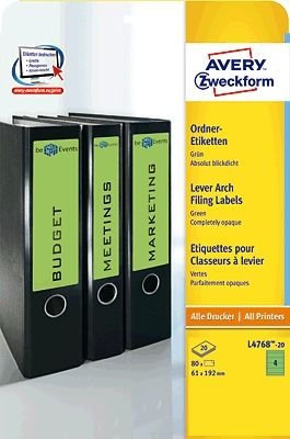 Avery Zweckform OrdnerrückenEtiketten grün gn