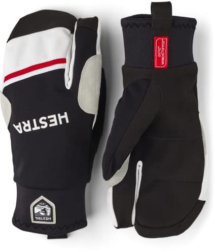 HESTRA Windstopper Race Tracker 3-Finger, Black, EU 7