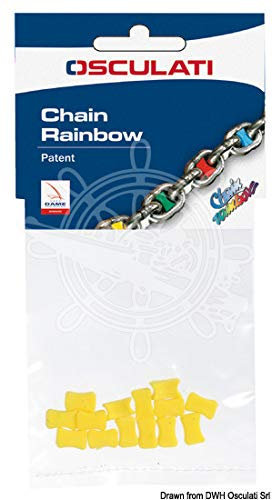 polyform 01.500.12VE Chain Rainbow Kettenmarkierung, Grün, Größe 12