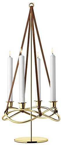 Georg Jensen Aufsatz für Kerzenleuchter Season Gold