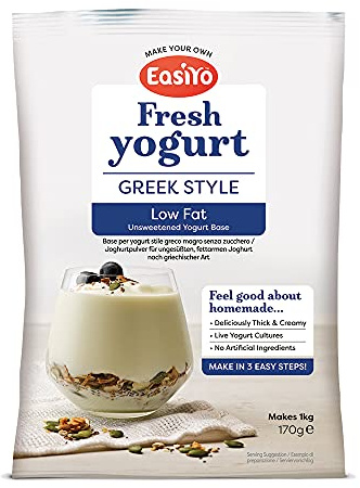 Easiyo Low Fat Greek Yoghurt Mix 170g - Pack of 6