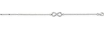 THOMAS SABO Damen-Armband 925 Silber Zirkonia weiß Brillantschliff 19.5 cm - SCA150000