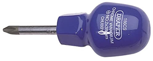 Draper 14096 N ° 2 x 38 mm cruciformes N ° 2 Chubby Tournevis