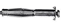 Cheville métal pour cloison creuse avec vis HM 6 x 37S (par 100) 93433