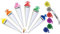 Schultüte - einfarbig - Rohling Uni - Weiß/Blau - 85 cm - incl. Namen und individueller Schleife - mit Holzspitze/Filzabschluß - Schultüte - Roth - Bastel..