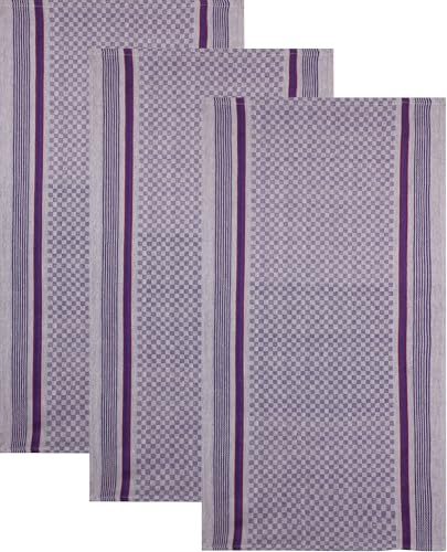 Stuco Grubentuch 3er-Pack Baumwollmischung blau Größe 45x90 cm