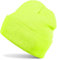 styleBREAKER Kinder Beanie Strickmütze mit breiter Krempe, Feinstrick Mütze doppelt gestrickt, Kindermütze 2-5 Jahre 04024030, Farbe:Neongelb
