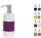 MSV Seifenspender Moorea Flüssigseifen-Spender Keramik, 7,5 x 7,5 x 21 cm - 400ml - Violett