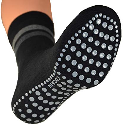 cocain 2er oder 4er Pack Damen & Herren Socken mit ABS Noppen ohne GummiAnti Rutsch Socke, Stoppersocken, Gr.35-38 bis 47-50