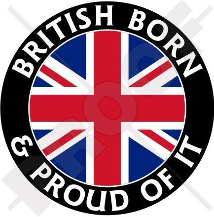 Vinyl-Aufkleber mit englischer Aufschrift United Kingdom, 100 mm
