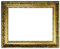 Barockrahmen Gold fein verziert 840 ORO, 60x120 Leerrahmen