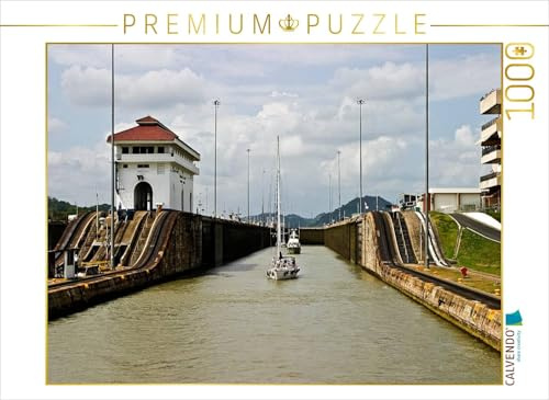 CALVENDO Puzzle Panamakanal, Miraflores-Schleuse | 1000 Teile Lege-Größe 64 x 48 cm Foto-Puzzle für glückliche Stunden