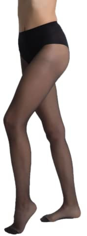 DIM Collant Femme Sublim Ventre Plat x1, Noir, L