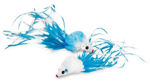 Nobby Set de 2 Jouets Souris Vivi avec Catnip pour Chat 5 cm