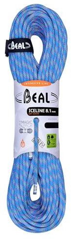 Beal Unisex – Erwachsene Ice LINE Kletterseil, blau, 50m