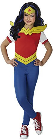 Rubies Super Hero Girls Wonder Woman Kostüm und Perücke SHG in Box, Größe XL Spanien 630576-XL