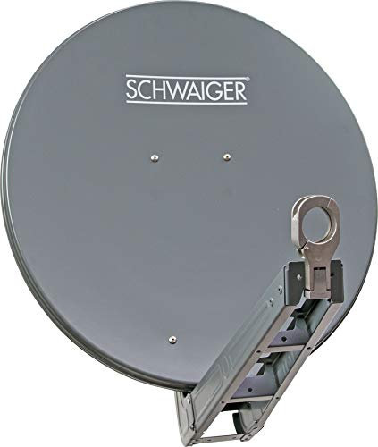 Schwaiger SPI075PA011 Aluminium Offset-Antenne 75cm, Premiumklasse, anthrazit