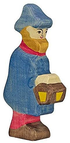 Holztiger Hirte mit Lampe, 80292