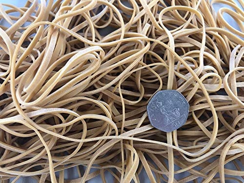 30 x Long 6.29 First Steps ® Strong Rubber Elastic Bands 160mm x 3mm Long and Thin No.38