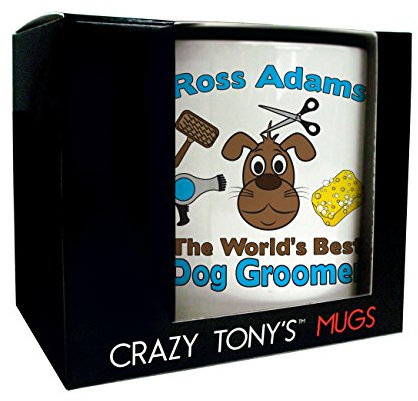 CRAZY TONY'S Dog Care Personalised Mug Good Luck Girlfriend Wife Thank You Dog Groomer Gift