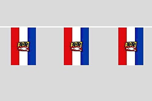 U24 Flaggenkette Schleswig-Holstein 10,40 m Fahne Flagge Fahnenkette