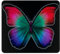Maximex Placa multiusos Mariposa de Noche, para cocinas de vidriocerámica, Vidrio endurecido, 56 x 0.5 x 50 cm, Multicolor