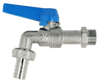 AQUAE T3078155 Rubinetto a Sfera con Portagomma 1/2 , Grigio