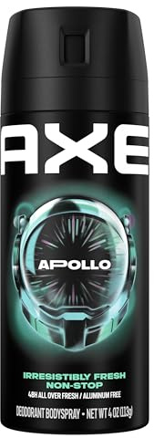 AXE Apollo Body Spray Deodorant Sage & Cedarwood for Long-Lasting Odor Protection, Deodorant for Men Formulated Without Aluminum 4.0 oz