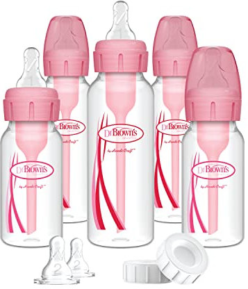 Options Narrow Neck Newborn Gift Set (Pink)