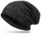 Caspar MU139 gefütterte Feinstrick Beanie Mütze mit Stern Muster, Farbe:dunkelgrau, Größe:One Size