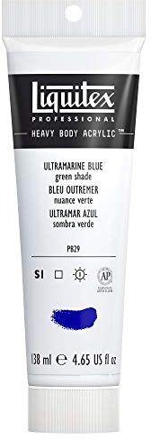 Liquitex Professional Heavy Body Acrylic Paint 138 ml tube, Ultramarine Blue (Green Shade)