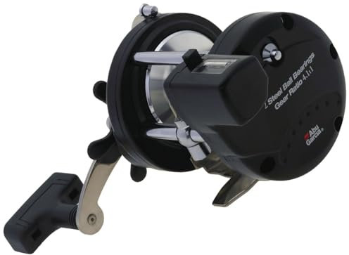 Abu Garcia Angelrolle A 20 LC Schleppfischen im Meer von dem Boot Big Game Drifting