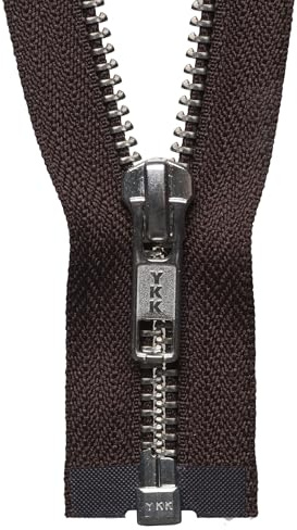 YKK Open Ended Zip, No. 570 Brown, 61 cm Length