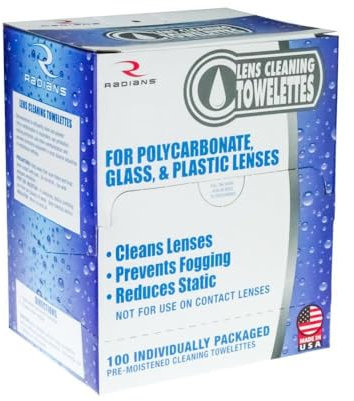 Radians LCD100 Silicone Free Anti Fog Lens Cleaning Towelette Dispenser