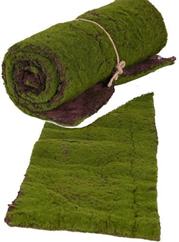 kunstpflanzen-discount.com Moos Deko künstliche Moosmatte mit 30x90cm - Gerollte Moosmatte aus Textilfasermaterial zum Basteln