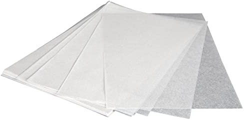 Hobbybäcker - Sahneabdeckpapier (ca. 50 Blatt) - Maße 12 x 18 cm - Transparentes Sahnepapier als einzelne Zuschnitte