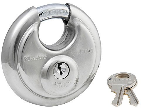 Master Lock Candado de disco de acero inoxidable 40T, paquete de 2