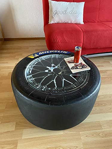 Beistelltisch aus Racing Slick/Rennreifen org. aus der DTM, GT 3, Geschenke für Männer